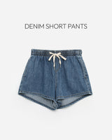 Diwon Banded Waist Denim Shorts