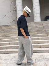 クロップド リベット デニム ショートスリーブ シャツ (2c)