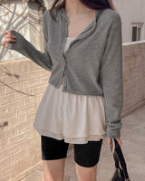 Blon wool knit cardigan