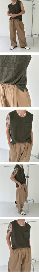 [S/S] Twill cotton wide pants (4color)