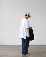 KP DEEP SLIT HALF TEE WH