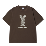 25SS ストライプラビットショートスリーブTシャツ ダークブラウン