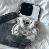 SUN CASE PATCH COZY BEAR GRAY (GLOSSY BLACK)