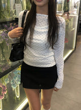 ルウントレーニングスリットキュロットミニスカート
