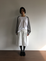 Blanc frill hem midi skirt (2color)