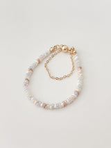 Cloudy Beads Initials Bracelet