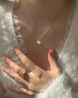 Loveholic necklace (silver)