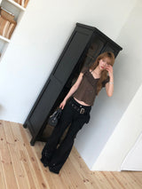 Rock chic belt bootcut pt