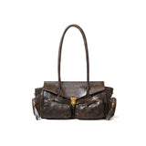 “Milano” Oiled Leather Biker Bag