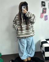 ボスサイズフリーススナップロングパンツ 🧸🩵🤍6カラー