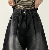 Meli Pintuck Denim Bermuda Shorts [Short & Long Selection*]