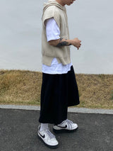 Wide Sweat Bermuda Pants 3C