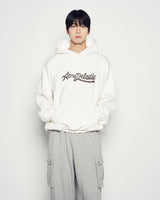 25FW CURSIVE LOGO HOODIE CREAM
