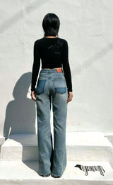 FLARED BOOTCUT DENIM PANTS code 23005