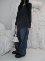 shirring button layer t