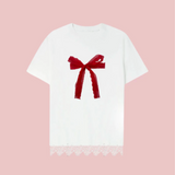ボンリボンレースTシャツ ホワイト
