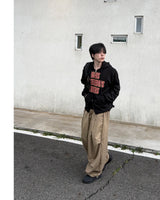 Ignel Lettering Crop Hoodie Zip-Up