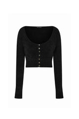 RABITA FUR CARDIGAN black
