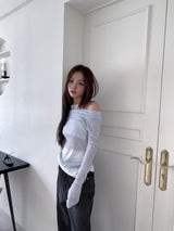 BLACK STRIPE WASHING DENIM PANTS
