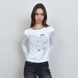 C ラブレターグラフィックTシャツ_ホワイト