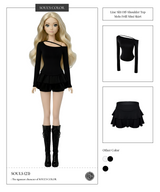 Line Slit Off-Shoulder Top (2color)