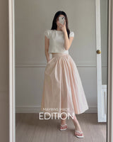 [MADE] Raff Shirring Long Skirt