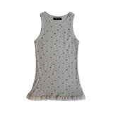 Flower Lace Holter Sleeveless (Melange)