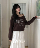Vint Eyelet Strap Sweatshirt