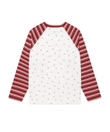 STRIPED STAR RAGLAN LS TEE WHITE(CV2GSFT550A)
