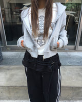 Powder crop hood jumper