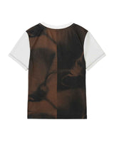 Blocked Graphic SS T-shirt _ BROWN