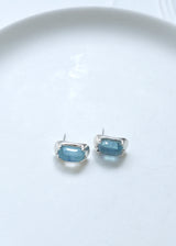 [MADE] GROTTO EARRING 11 - CLEAR AQUAMARINE BLUE