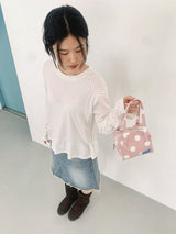 Handy pouch (pink dot)