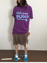【即日発送】YWD ウェルカムTシャツ_パープル (1color)
