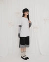 チェックフォールディングバミューダスウェットパンツ