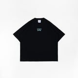 HIERARCHY STUDIOS Unruled - ブラックミラーワイドオーバーサイズTシャツ