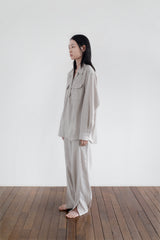 Stretch roll up shirt, Beige