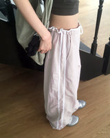 Kenshi Lowrise Nylon Track Wide Pants