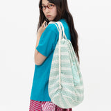 Twister Ethnic String Bag - Green