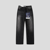 ASCLO Coolever Crease Semi Wide Denim Pants (3color)