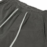 CORDUROY LOGO HALF PANTS MILD GRAY