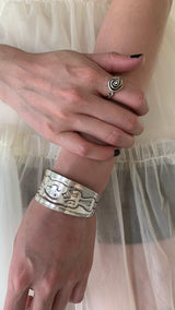 Vintage ethnic silver bangle