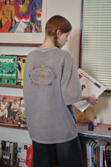 キャットステッチピグメント半袖Tシャツ