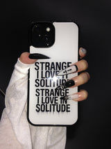 I love solitude glass bumper phone case