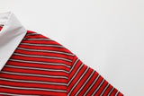 ソフィー レッド ストライプ カラー Tシャツ