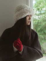 Eskimo Fakefur Beanie - Ivory