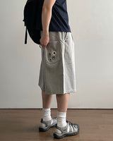 Punch Eyelet Bermuda Sweatpants