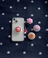 Button Layered Tok_05 phone grip holder