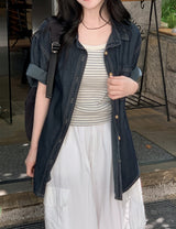 Cozy Border Cotton Rib Sleeveless (4color)
