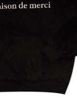 UNISEX フェイクファーフード付きブラック (FCE4TS658M)